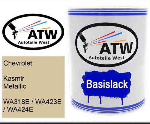 Chevrolet, Kasmir Metallic, WA318E / WA423E / WA424E: 1L Lackdose, von ATW Autoteile West.
